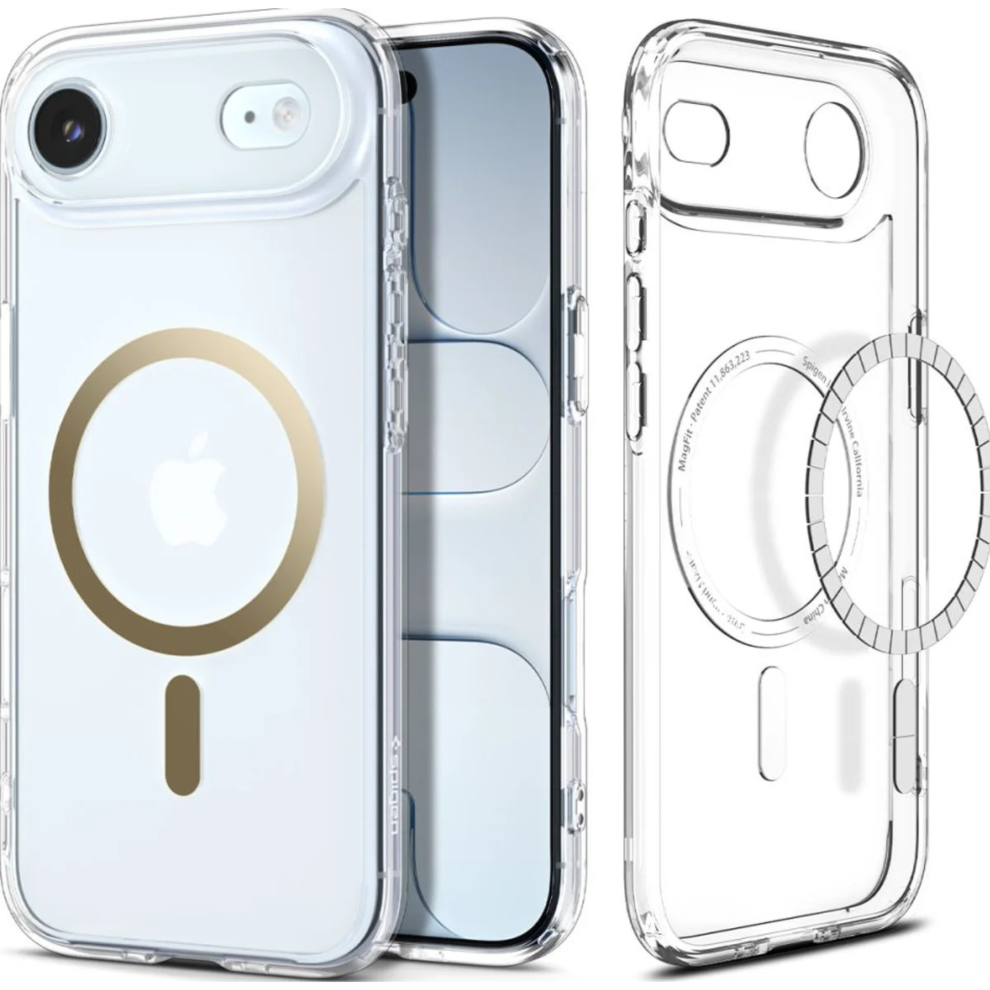 Spigen Ultra Hybrid Magsafe Case For Iphone 17 Air 6.5" Clear/Gold