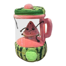 (watermelon) Fruit Juicer Plush Toy,Stuffed Toy,Novelty,Fruit Doll,Creative Portable Cute Soft for Boys Girls Kids Children Birthday Gifts