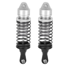 2 Stück 100mm Metall-Reso-Federbeine für 2WD Slash Auto in Silber