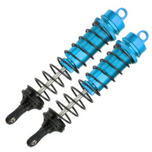 2 Stück RC 140mm Ölgefüllte verstellbare Stoßdämpfer für 1/8 RC Auto Blau