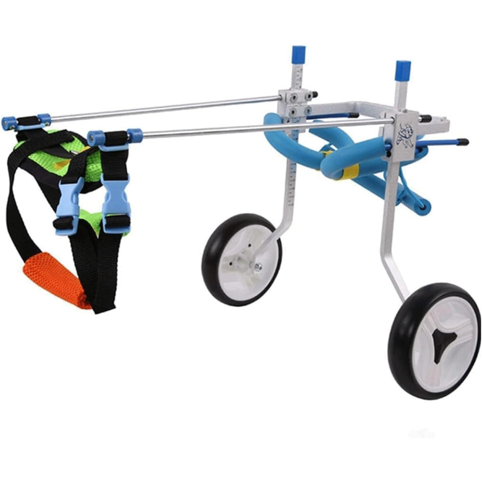 Dog Wheelchair for Hind Legs Adjustable Pet Rehab Stroller Two-Wheel Portable Support for Mobility Aid