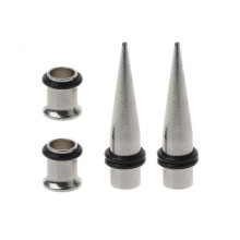7mm Ear Stretching Kit with O-ring Surgical Steel Tapers And Tunnel Expanders Zekai