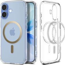 Spigen Ultra Hybrid MagSafe Case for iPhone 17 6.3" Clear/Gold