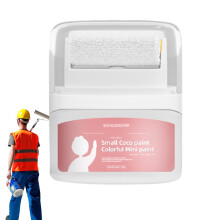 White Furniture Paint Touch Up Kit - Quick Drying Small Roller Brush for Drywall, Concrete, Plaster Repair