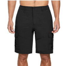 (XL, Black) Men's Outdoor Golf Quick Dry Hiking Fishing Tactical Work Shorts with Pockets