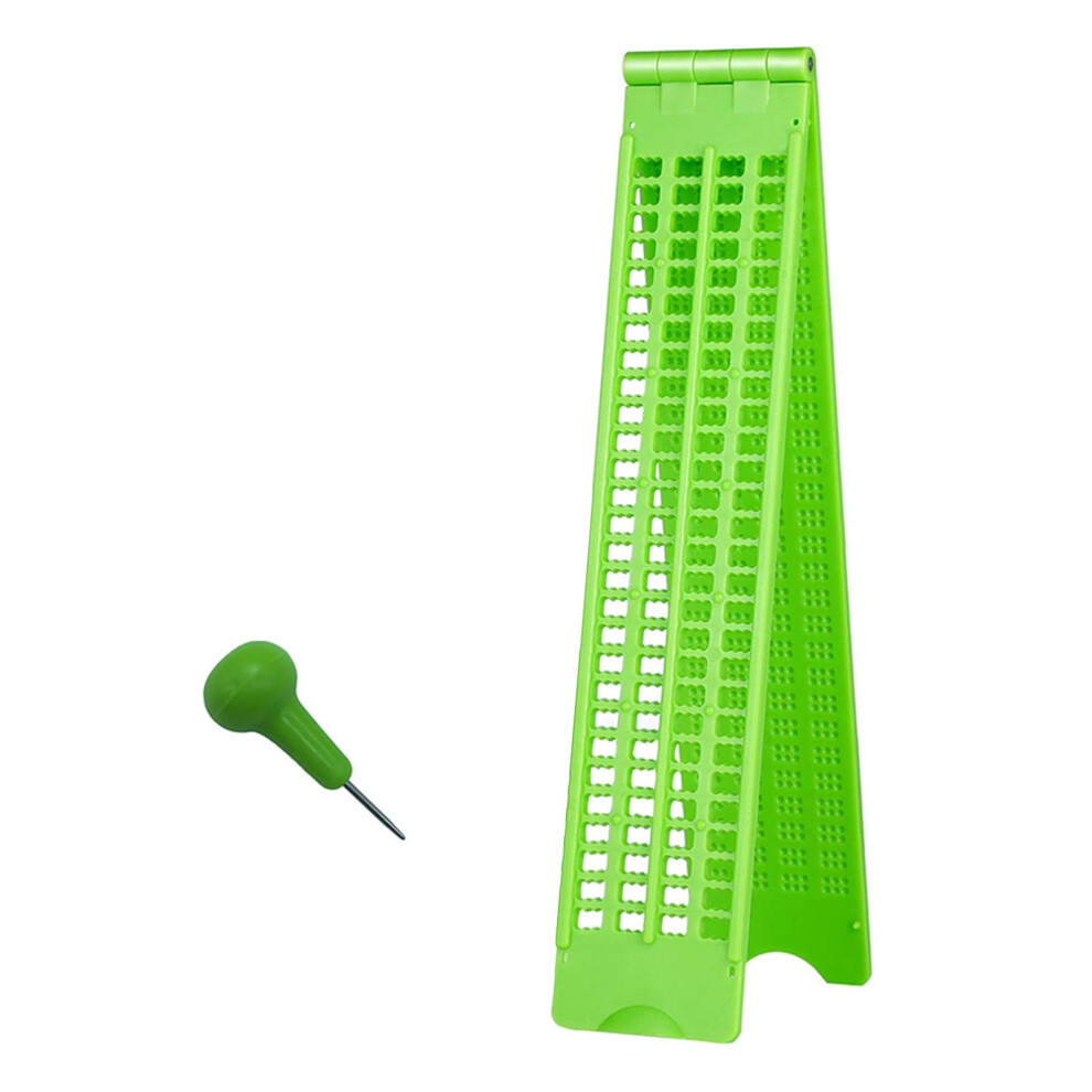 Braille Slate and Stylus Set - 4 Lines 28 Cells Braille Writing Tool for Learning and Accessibility