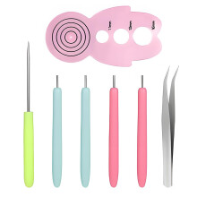 7 Pcs Slotted Paper Quilling Tools Set for DIY Crafts, Card Making, and Paper Art - Multifunctional and Versatile