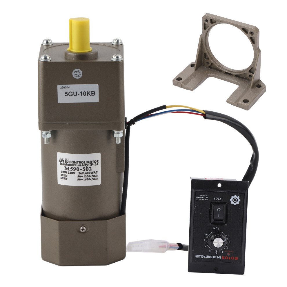 AC 220V 90W Single Phase Asynchronous Gear Motor
