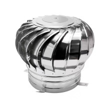 Kaminspinner Abdeckung Edelstahl 304, 300mm Drehbare Kappe für Rauchrohr, Wetterfest und Belüftung für Badezimmer und Küche
