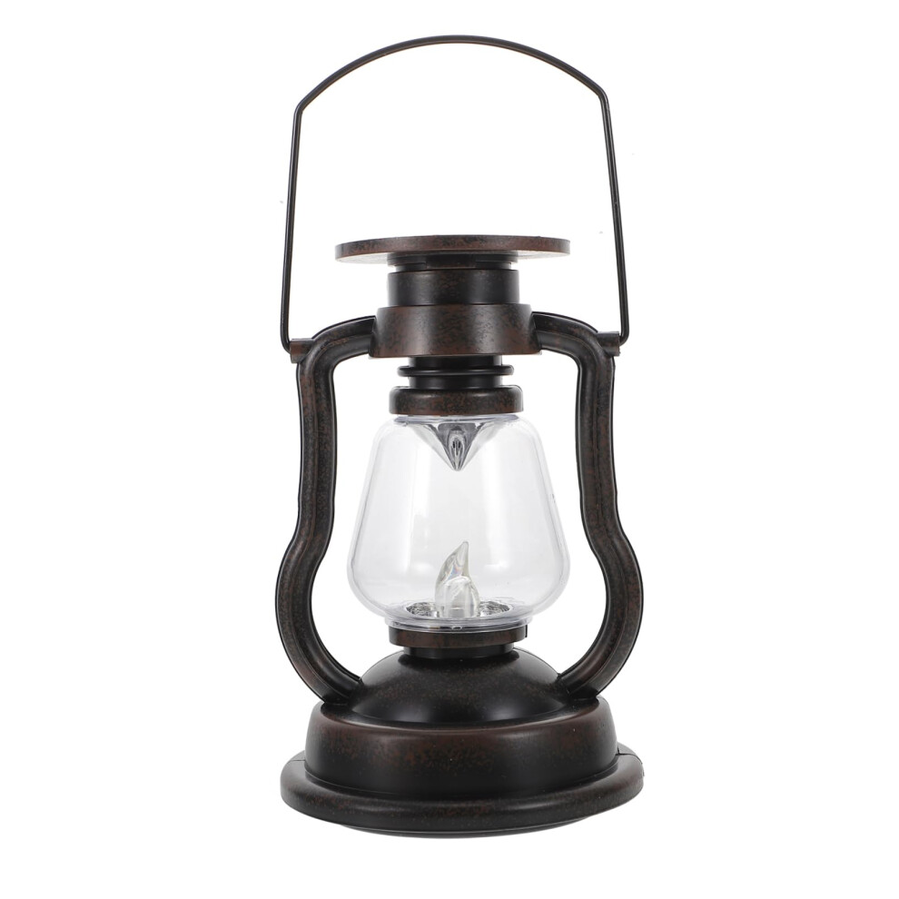 Hanging Solar Lantern with Flickering Flame Vintage LED Garden Light for Outdoor Use in Garden and Patio-image-OPC-PK82W6M-NEW