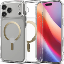 Spigen Ultra Hybrid MagSafe Case for iPhone 17 Pro Max 6.9" Clear/Gold