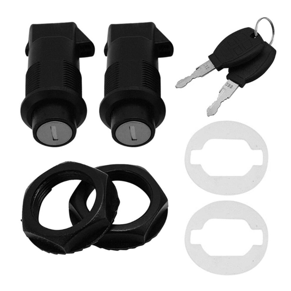 Motorcycle Saddle Bag Locks Set With Keys For Universal Fit Rear Saddlebags, Durable Steel Construction, Easy Installation 6038364980373