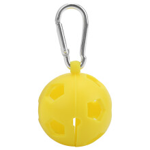 Silicone-Golfballhülle mit Schlüsselanhänger, Gelb, 85mm Länge