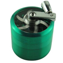 (green) Grinder, 4-in-1 Piece, Large Spice Grinder, Zinc Alloy Grinder, Spice Dry Grinder, Advanced Grinder