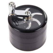 (black) Grinder, 4-in-1 Piece, Large Spice Grinder, Zinc Alloy Grinder, Spice Dry Grinder, Advanced Grinder