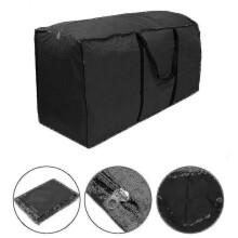 (122*39*55CM) Extra Large Zipped Waterproof Garden Furniture Cushion Storage Bag Heavy Duty