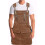 (yellow) Heavy Duty Waxed Canvas Working Tool Apron With 9 Pockets, Adjustable Strap Aprons, Yellow Sx 1