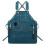 (blue) Heavy Duty Waxed Canvas Working Tool Apron With 9 Pockets, Adjustable Strap Aprons, Yellow Sx 1