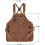(grey) Heavy Duty Waxed Canvas Working Tool Apron With 9 Pockets, Adjustable Strap Aprons, Yellow Sx 2