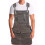 (grey) Heavy Duty Waxed Canvas Working Tool Apron With 9 Pockets, Adjustable Strap Aprons, Yellow Sx 1