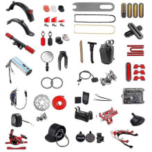 (Dark Grey) Scooter For Xiaomi M365 Kind Of Parts Repair Replacement Fender Screws Brake Handle Dashboard Mainboard Disc Brakes Tail Lights_fo