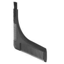 Men Bartschablonen-Kamm, L-Form Wangenbart- & Bartstyling-Werkzeug, Schwarz