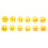 50Pcs Red & Yellow Beehive ABS Round Numbered Tags, 3.6cm 4