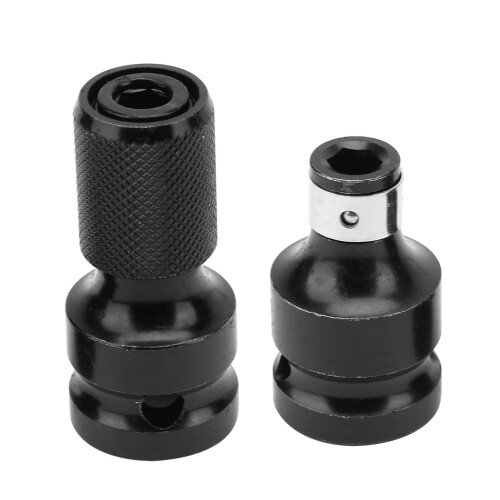 2Pcs 1/2 to 1/4 Hex Female Telescopic Socket 1