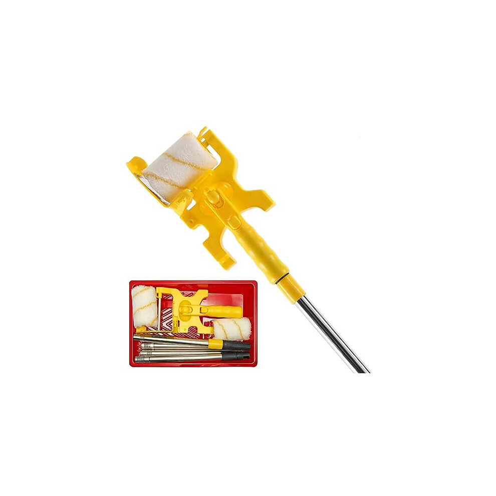 Paint Edger Roller With Roller Brush And Extension Pole, Multifunctional Paint Roller For Walls, Ceilings And Windows 6447073262265