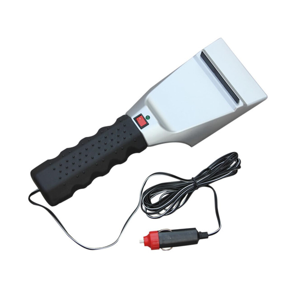 12V Electric Ice Scraper With Heater For Quick Windshield Snow Removal, Efficient Defrosting Tool For Cars 6038364982834