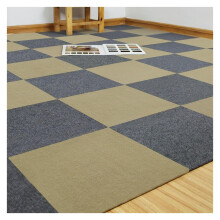 Carpet Tiles Non-Slip Self-Adhesive 30.5 x 30.5 cm Concrete Effect Soundproofing DIY Peel and Stick 20 Pieces