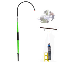 Isolated Rescue Hook, Electric Safety Rescue Hook 3.3-9.8 ft, 220 lbs High Voltage Rescue Pole for Firefighters Green 1.5 m