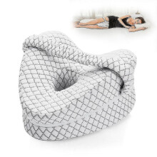 (Red) Heart Shaped Orthopedic Sleeping Pillow For Legs Wedge Cushion With Knee Support Sciatica Pads Body Cushion-yk