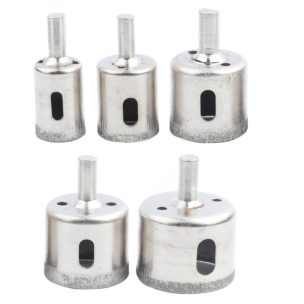 5Pcs Diamond Tile Hole Saw Drill Bit Bits Set