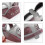 (L, Grey-red) Short Snout Dog Muzzles,bulldog Muzzle Adjustable Breathable Mesh Dog Muzzle For Briting Chewing 4