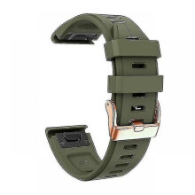 (Army green) Replacement Strap For Garmin Fenix 5s Plus 6s Pro, Silicone 20mm Smartwatch Wristband