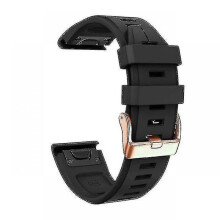 (Black) Replacement Strap For Garmin Fenix 5s Plus 6s Pro, Silicone 20mm Smartwatch Wristband