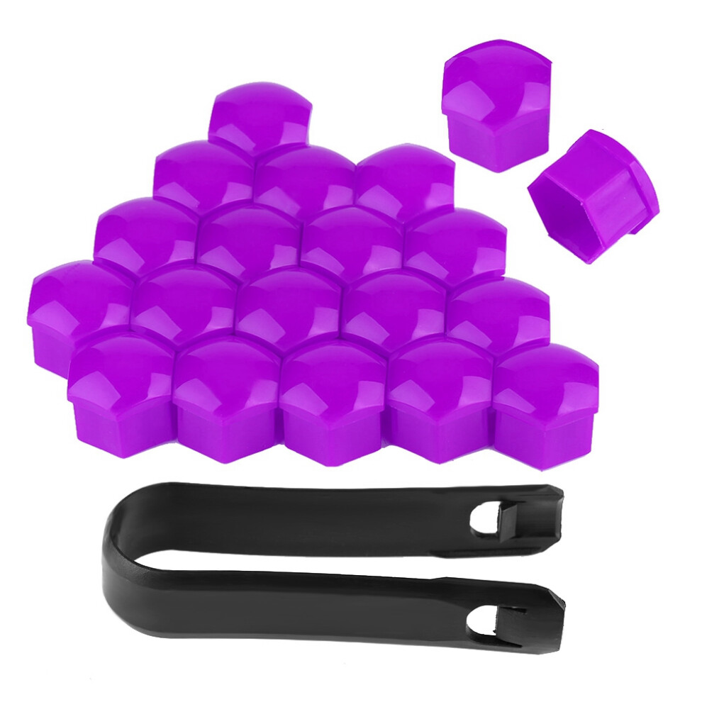 20Pcs 17Mm Nut Car Wheel Auto Hub Screw Protection Purple 8320539595313