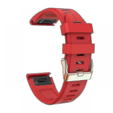 (Red) Replacement Strap For Garmin Fenix 5s Plus 6s Pro, Silicone 20mm Smartwatch Wristband