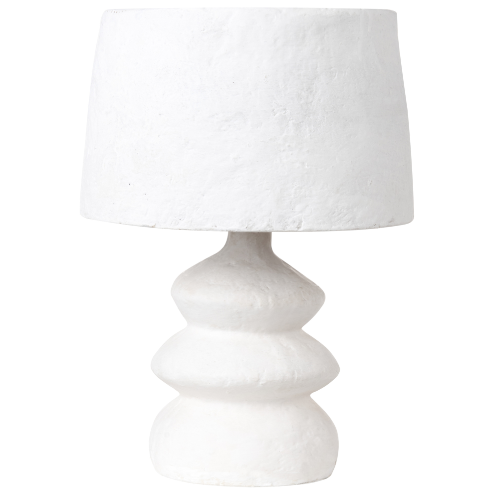 Table Lamp ARAPEY Papier-Mâché White