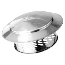 Stainless Steel Chimney Cap - 200mm Outdoor Rain Cover with Integrated Hydraulic Process Protection for All Chimney Types