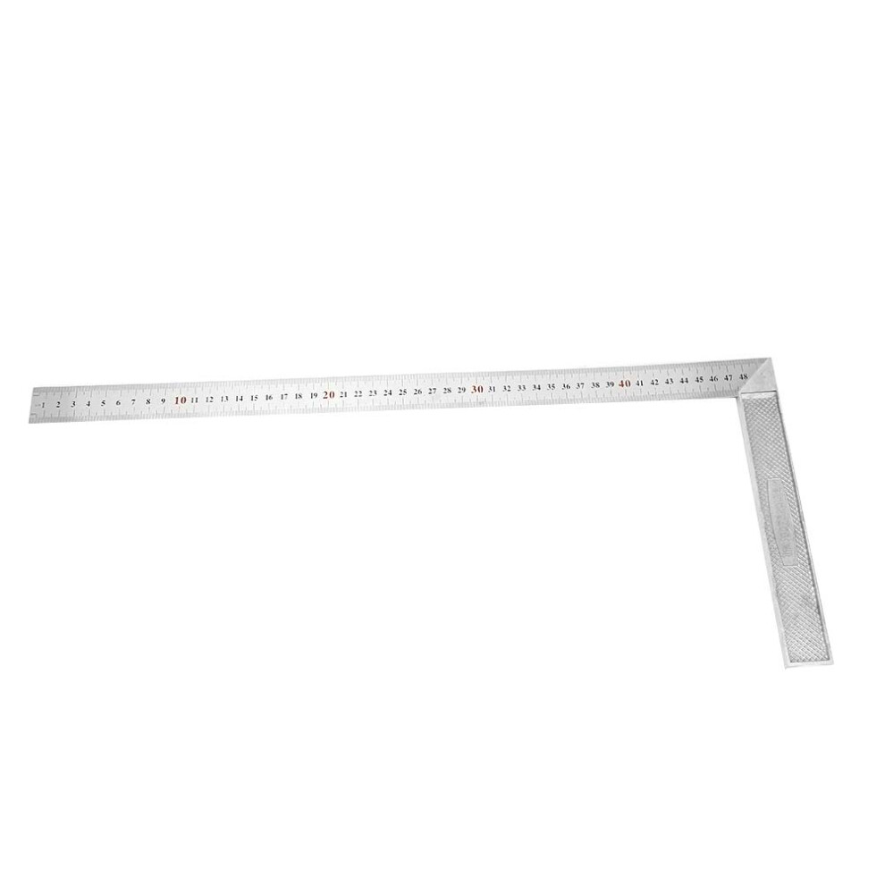 50cm Aluminum Alloy 90 Degree Straight Edge Ruler