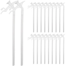 20 Pieces Mounting Foam Spray Pipe Nozzles, PU Foam Tube Replacement for Insulation and Filling Foam Gun Compatibility