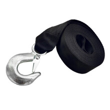 Tow Strap, 10,000 Pound Break Strength Trailer Winch Strap, 2x20 Inch Heavy-Duty ATV Boat Towing Strap with Hooks