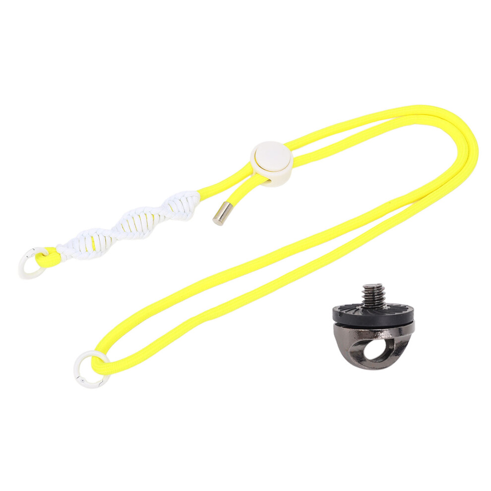 Action Camera Anti Loss Rope With 1/4 Inch Screw Yellow/White 8320539596648