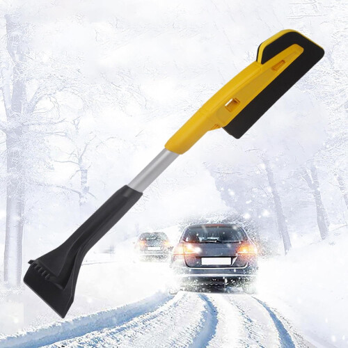 Snow Brush and Scraper, Extendable Windshield Ice Scraper, Durable Scratch-Resistant Snow Removal Tool for Standard Models 1