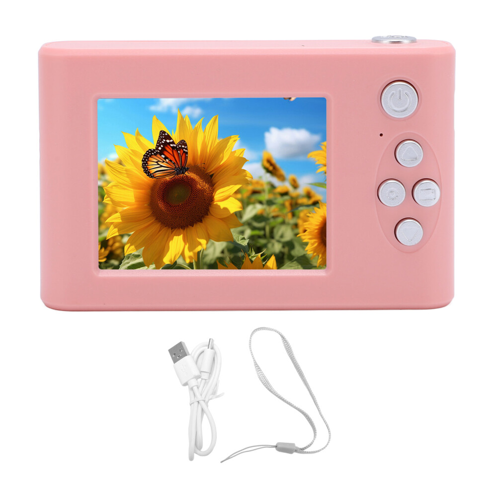 Digital Camera 8X Zoom 48Mp 1080P 2.4 Inch Ips Pink 8320539597300