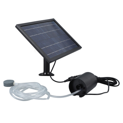 Solar Air Pump with 2 Bubble Stones with Hose 8W 2
