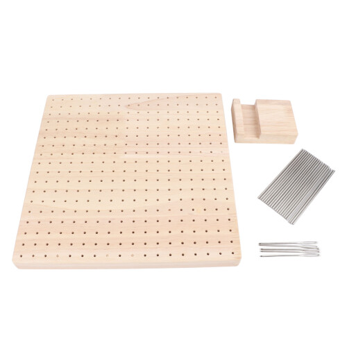 9.3in Rubber Wooden Crochet Blocking Board Crochet 1