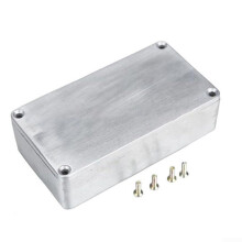 Aluminium Guitar Case Set Improved Design for Musical Instruments Effects 120x95x35mm Lightweight and Durable